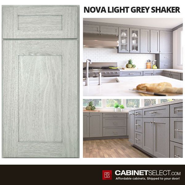 Nova Light Grey Kitchen Cabinets by Forevermark | CabinetSelect.com