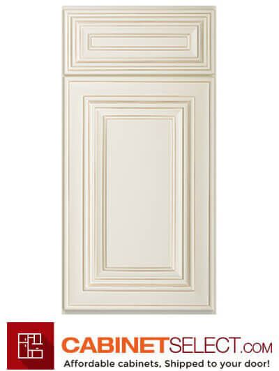 Avalon Slim Shaker White Sample Door - CabinetSelect.com